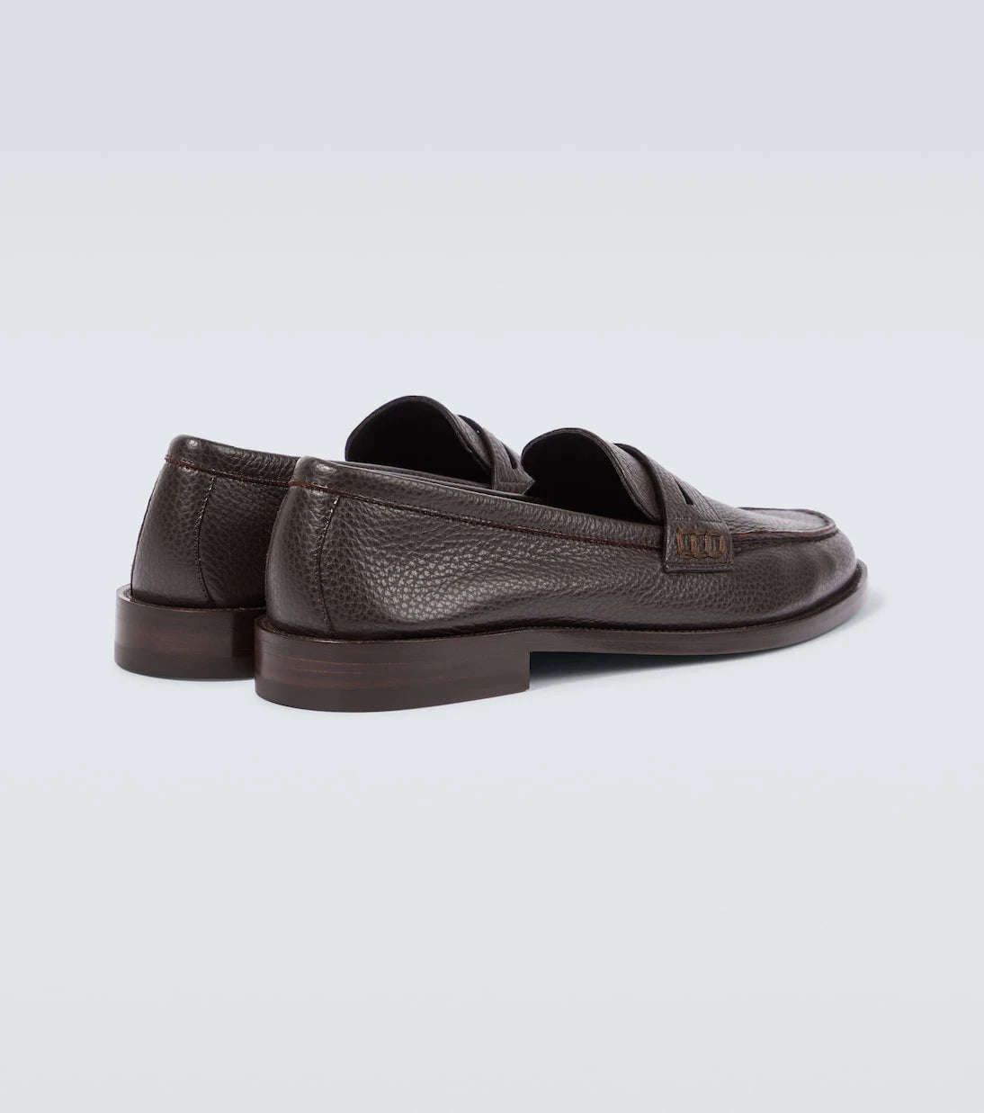 Manolo Blahnik - Perry leather penny loafers