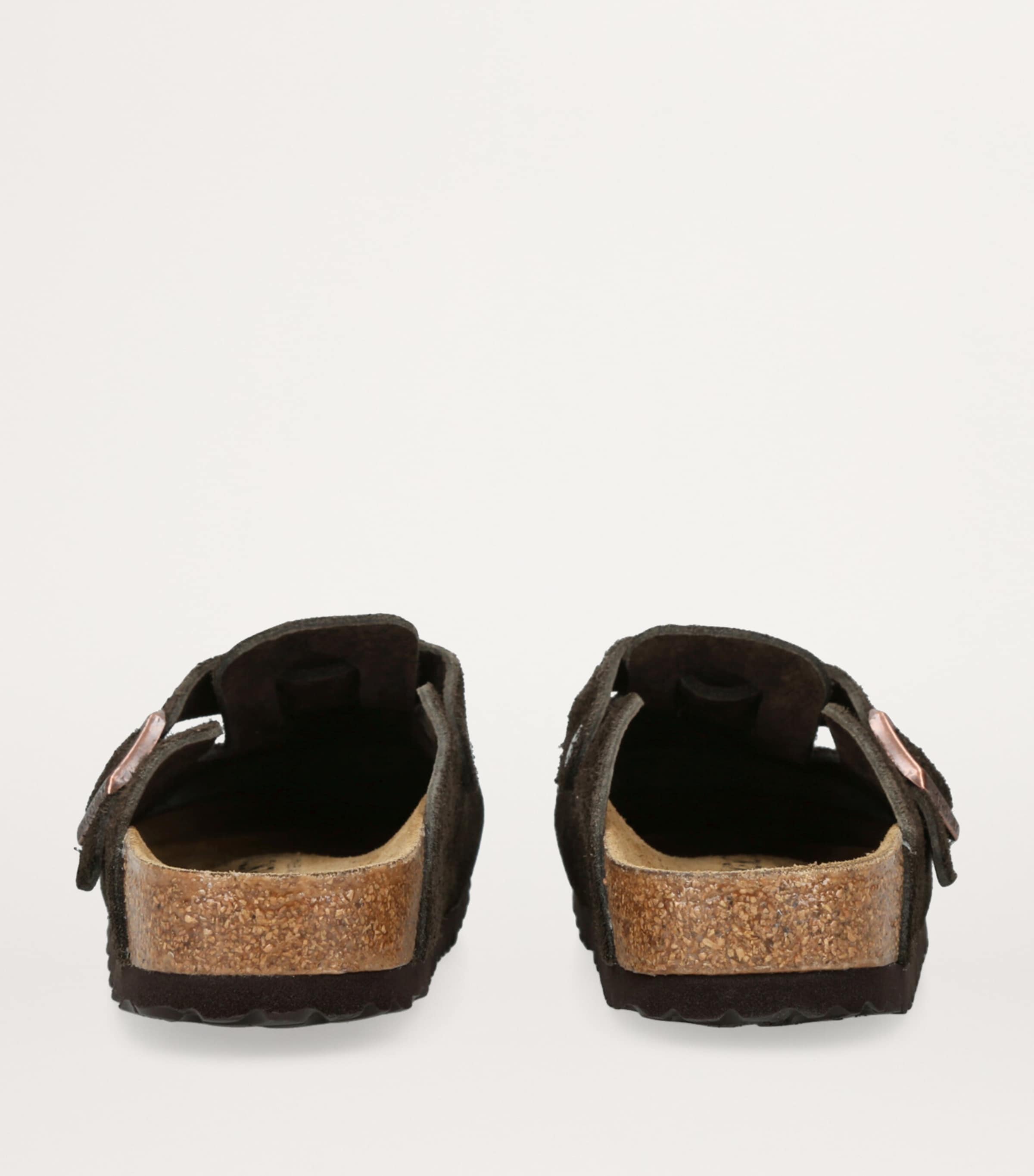 Birkenstock Brown Suede Boston Clogs