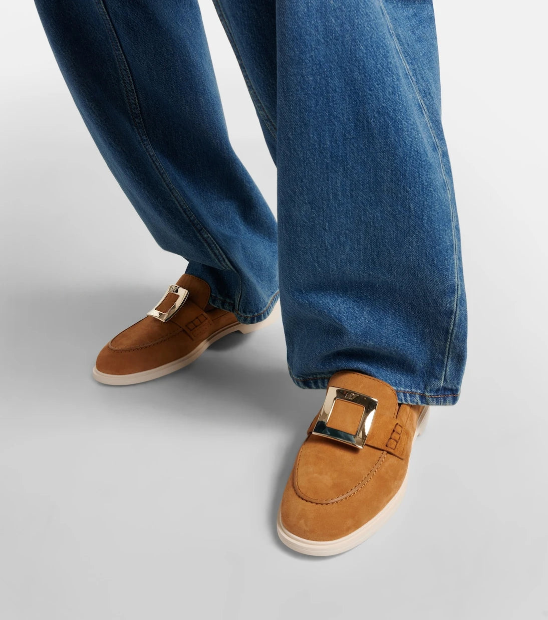 Roger Vivier - Viv' Rangers suede loafers