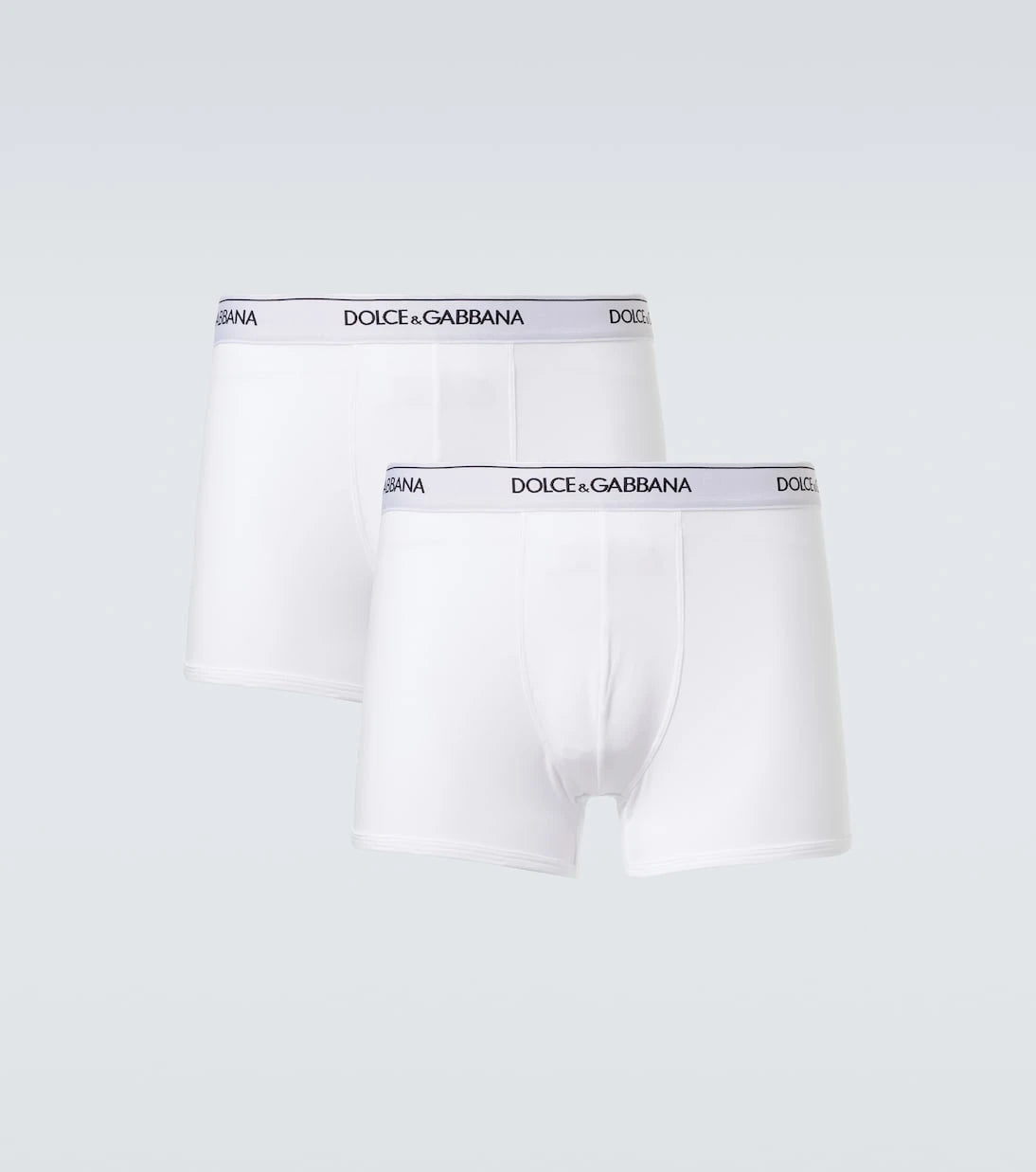 Dolce&Gabbana - 2'li logo pamuk karışımlı boxer seti