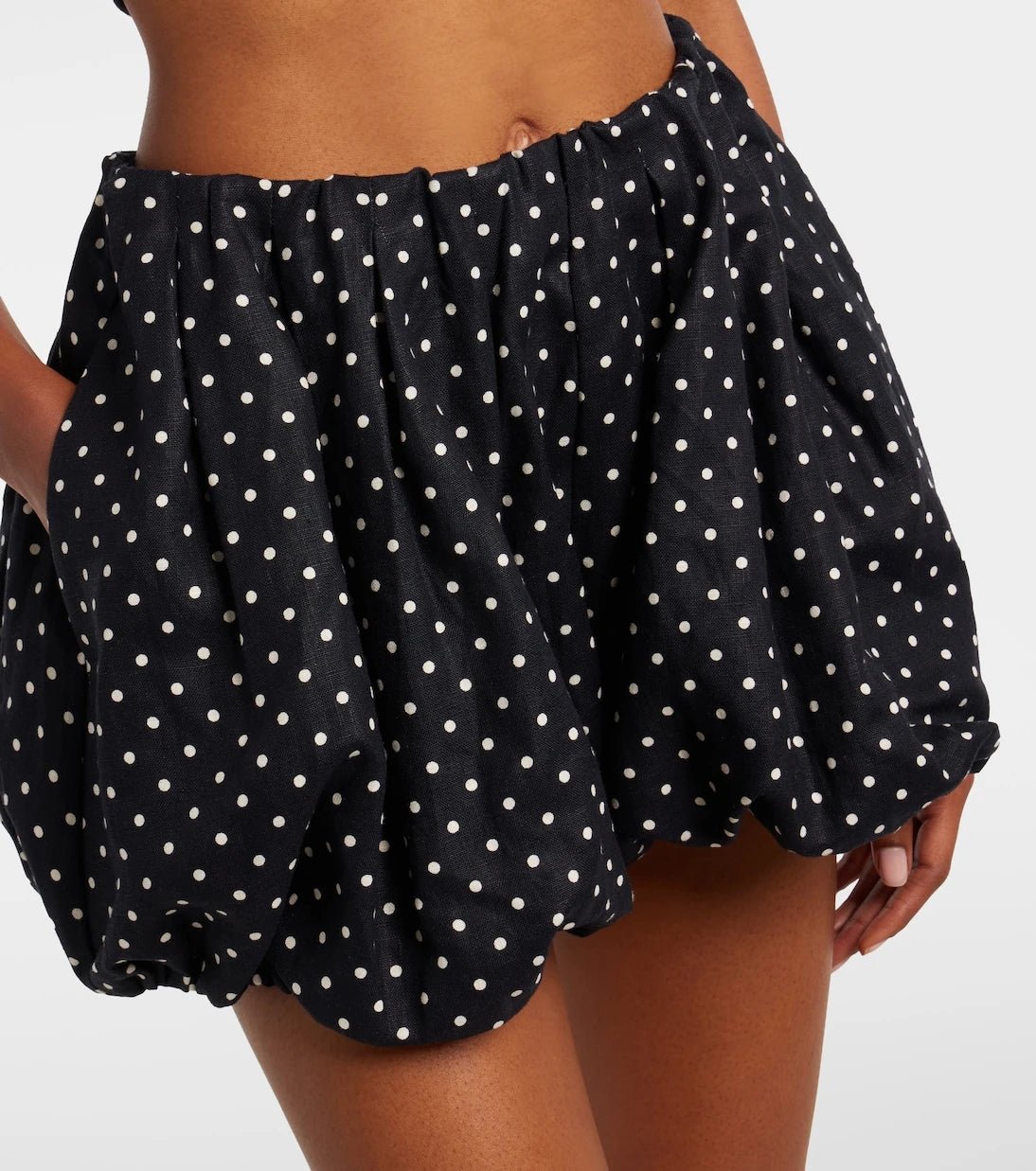 Faithfull - Lucia polka-dot linen shorts