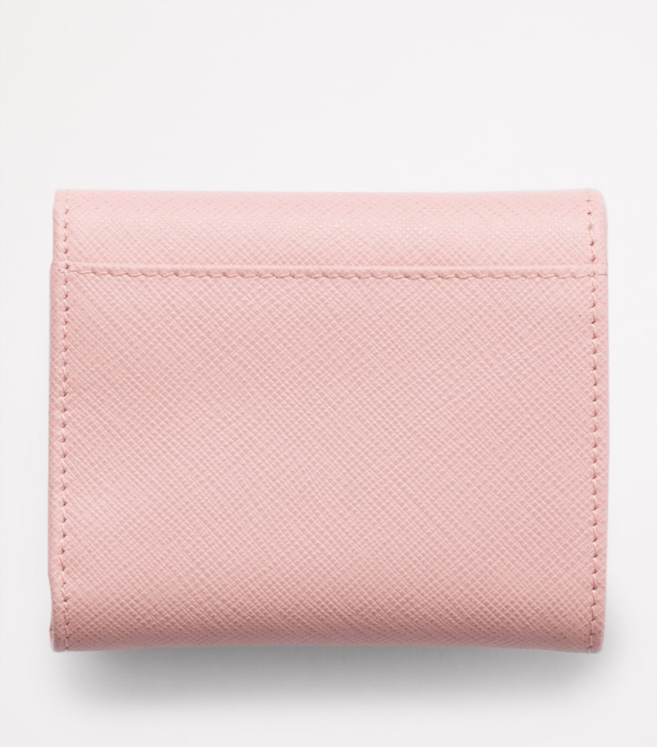 Prada Pink Small Saffiano Leather Wallet