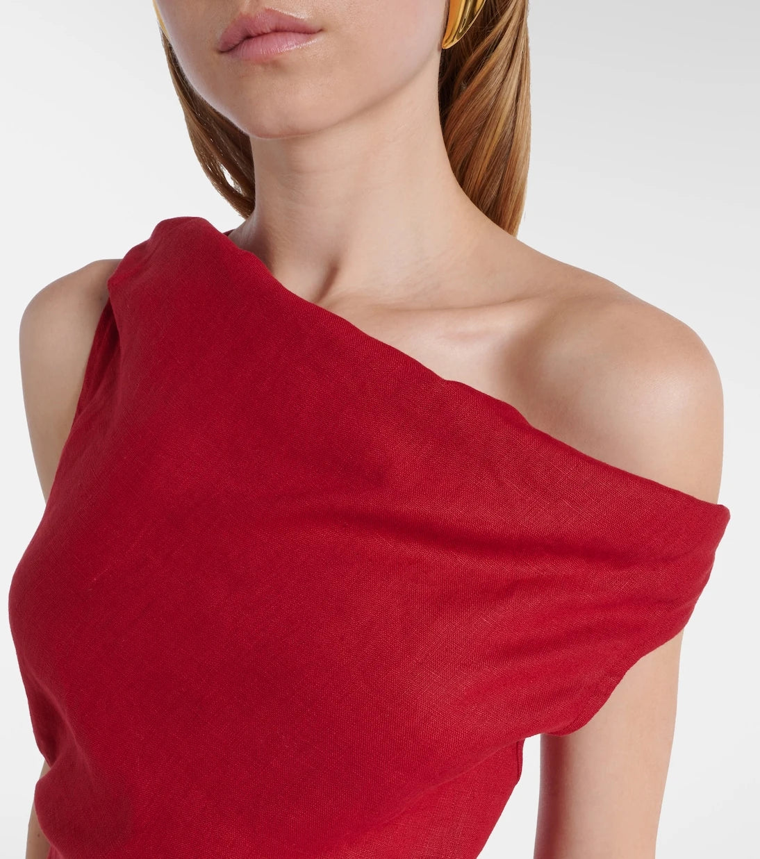 Faithfull - Suis one-shoulder linen top