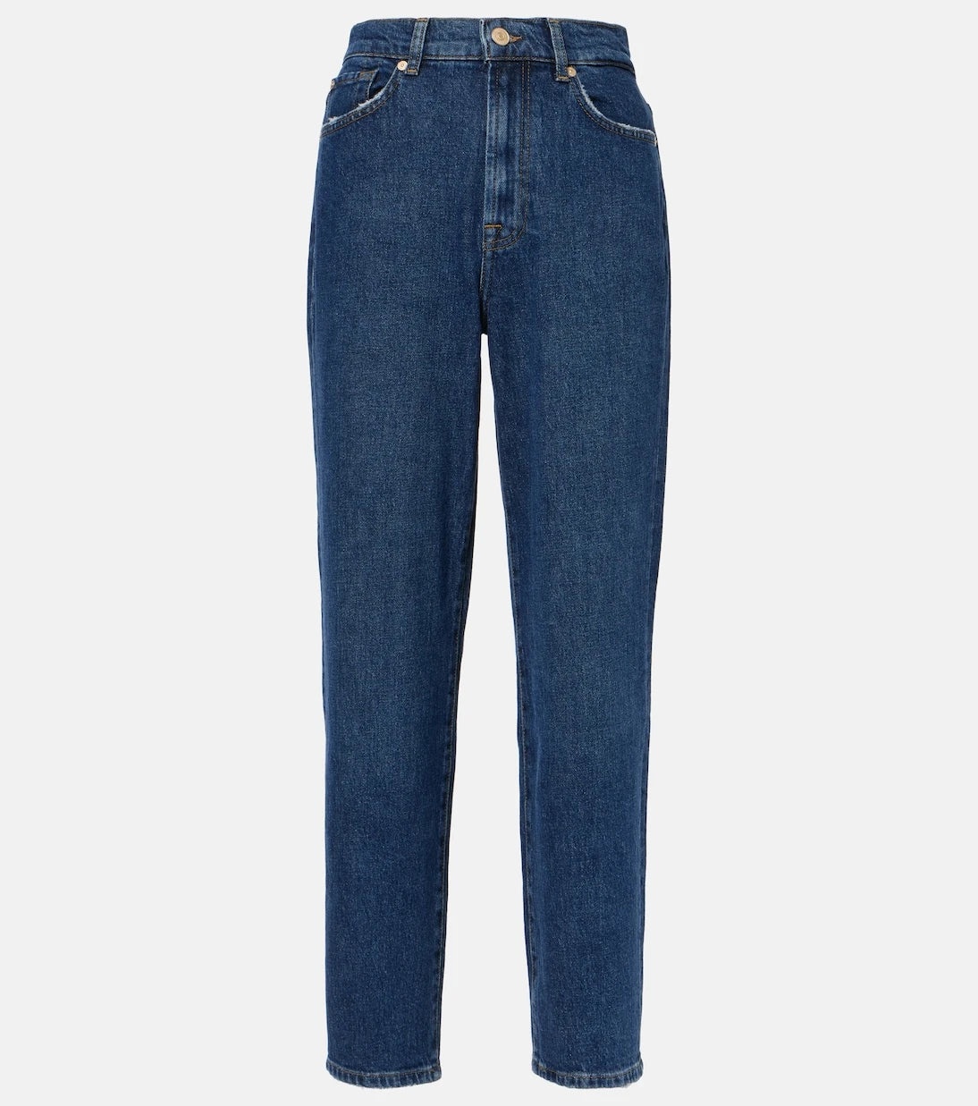 7 For All Mankind - High-rise cropped straight jeans