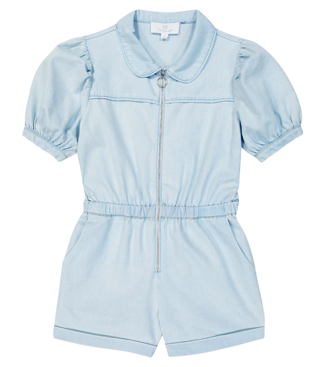 C'era Una Volta - Loretta denim playsuit