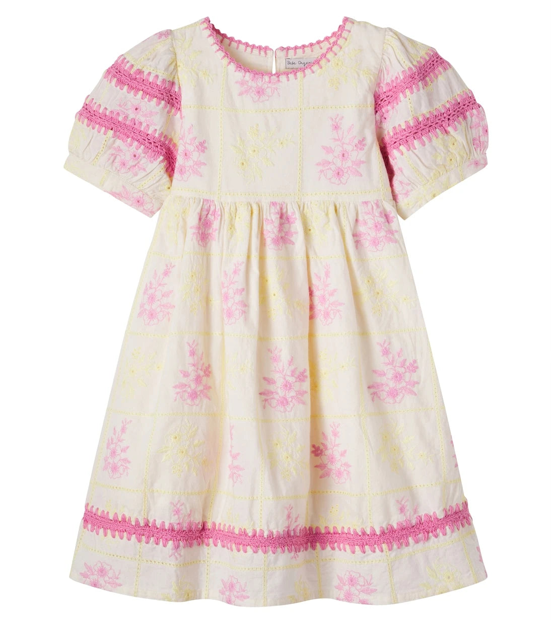 Bebe Organic - Alba floral embroidered cotton dress
