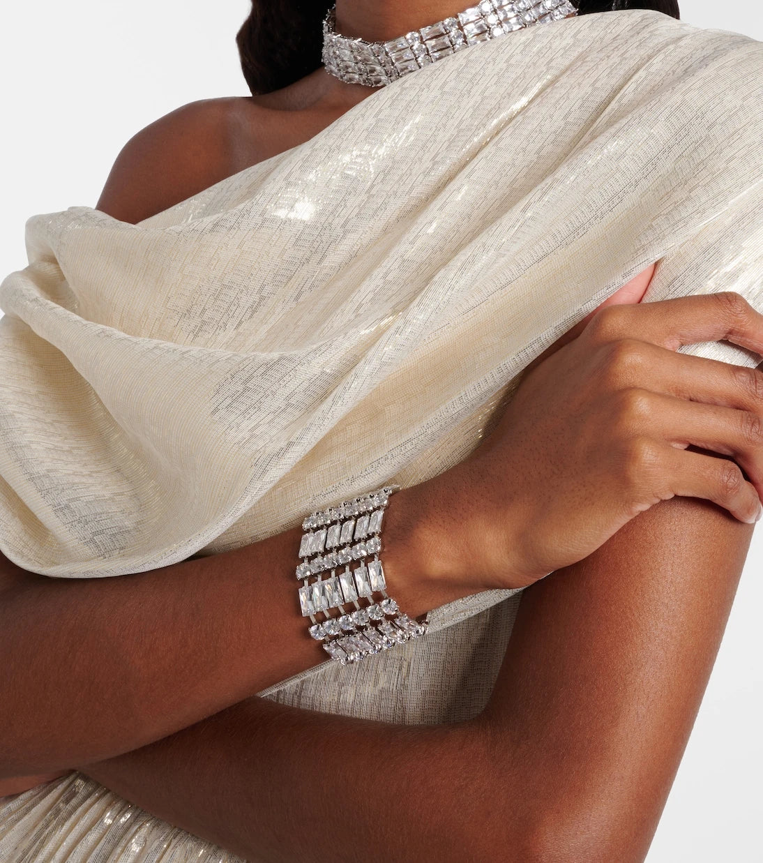 Self-Portrait - Crystal-embellished bracelet