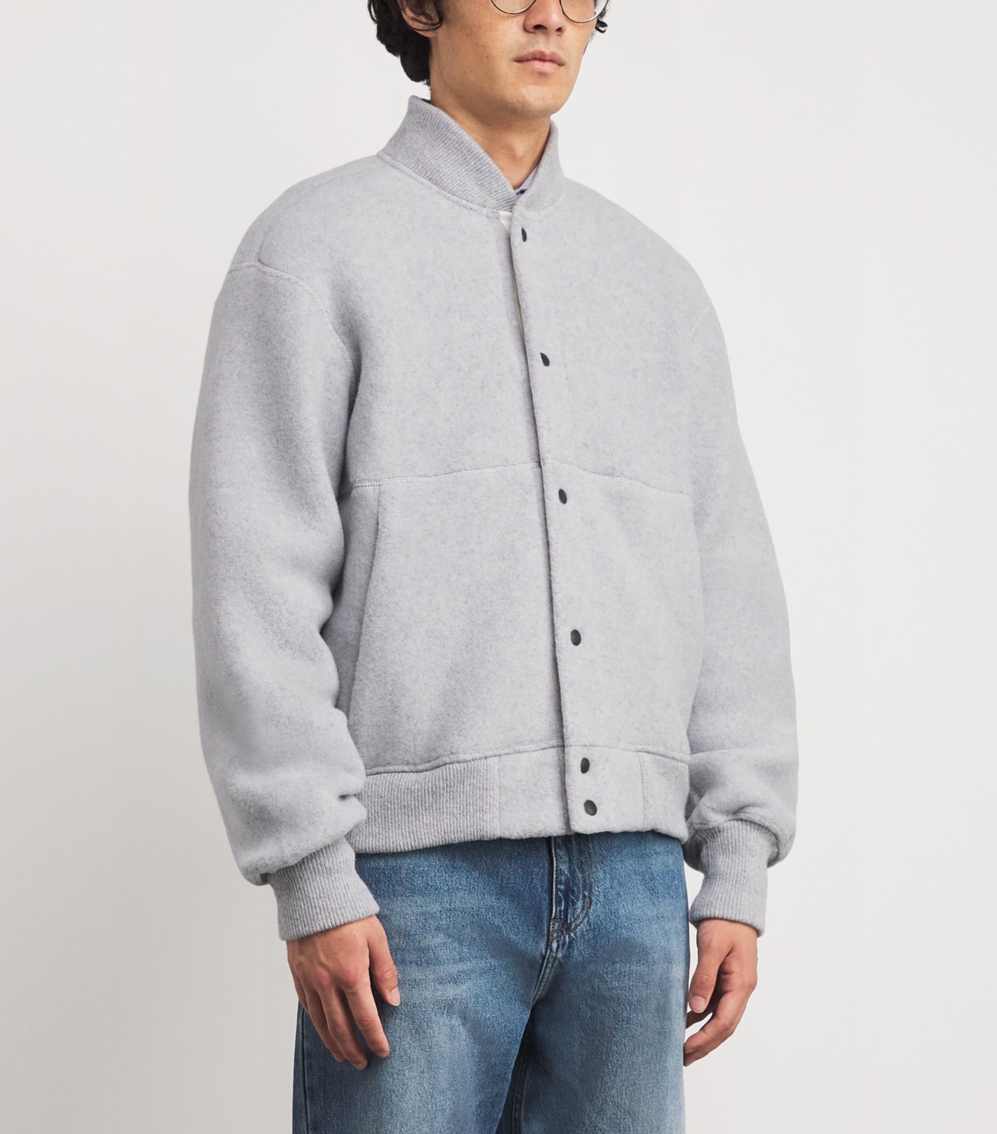 Wool-Blend Hudson Bomber Jacket