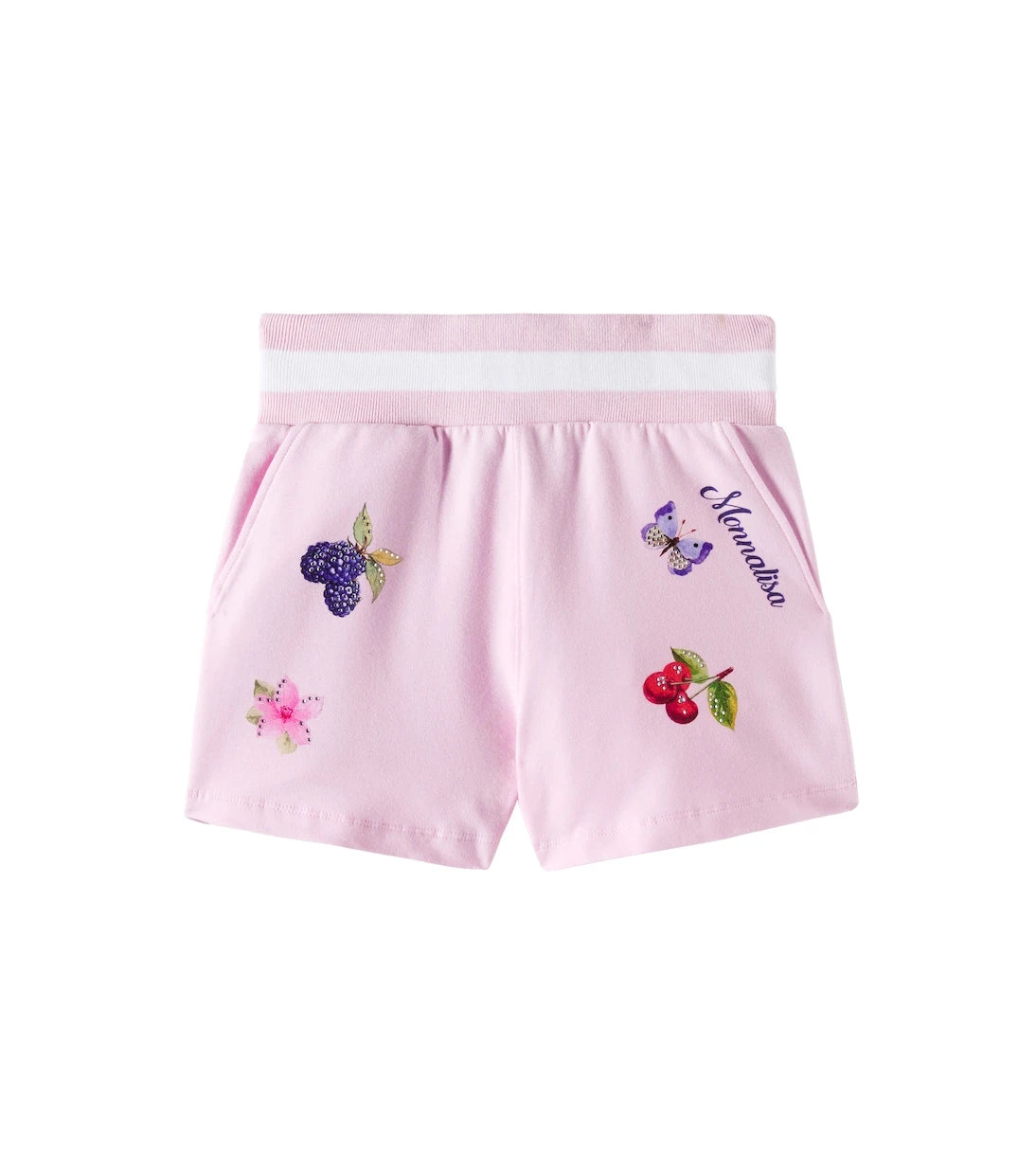 Monnalisa - Printed cotton-blend shorts