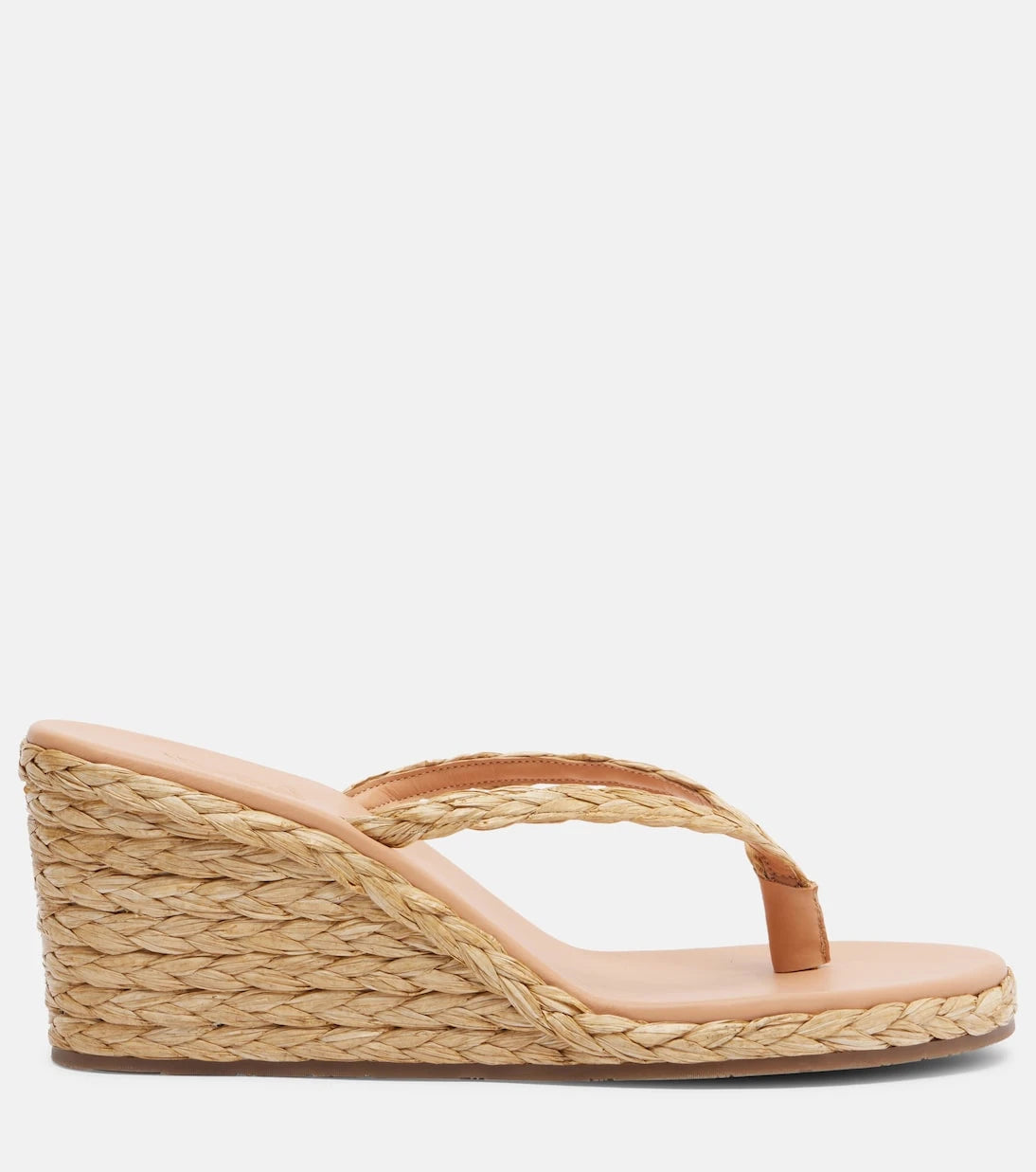Ancient Greek Sandals - Etheria raffia wedge thong sandals