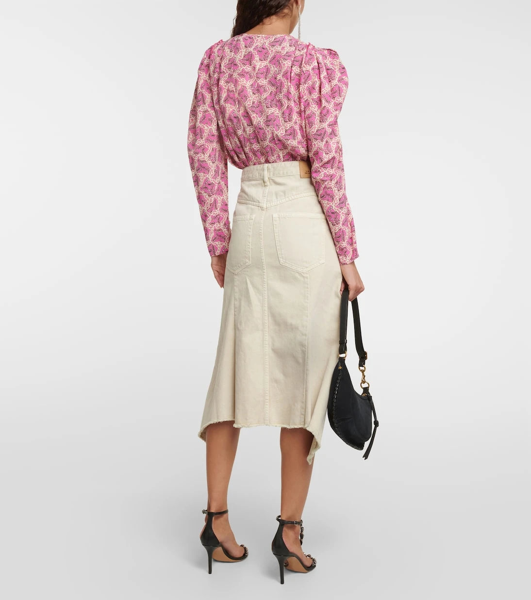Isabel Marant - Nyda denim midi skirt