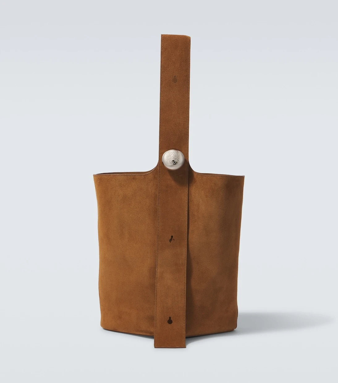 Loewe - Pebble Large suede tote bag