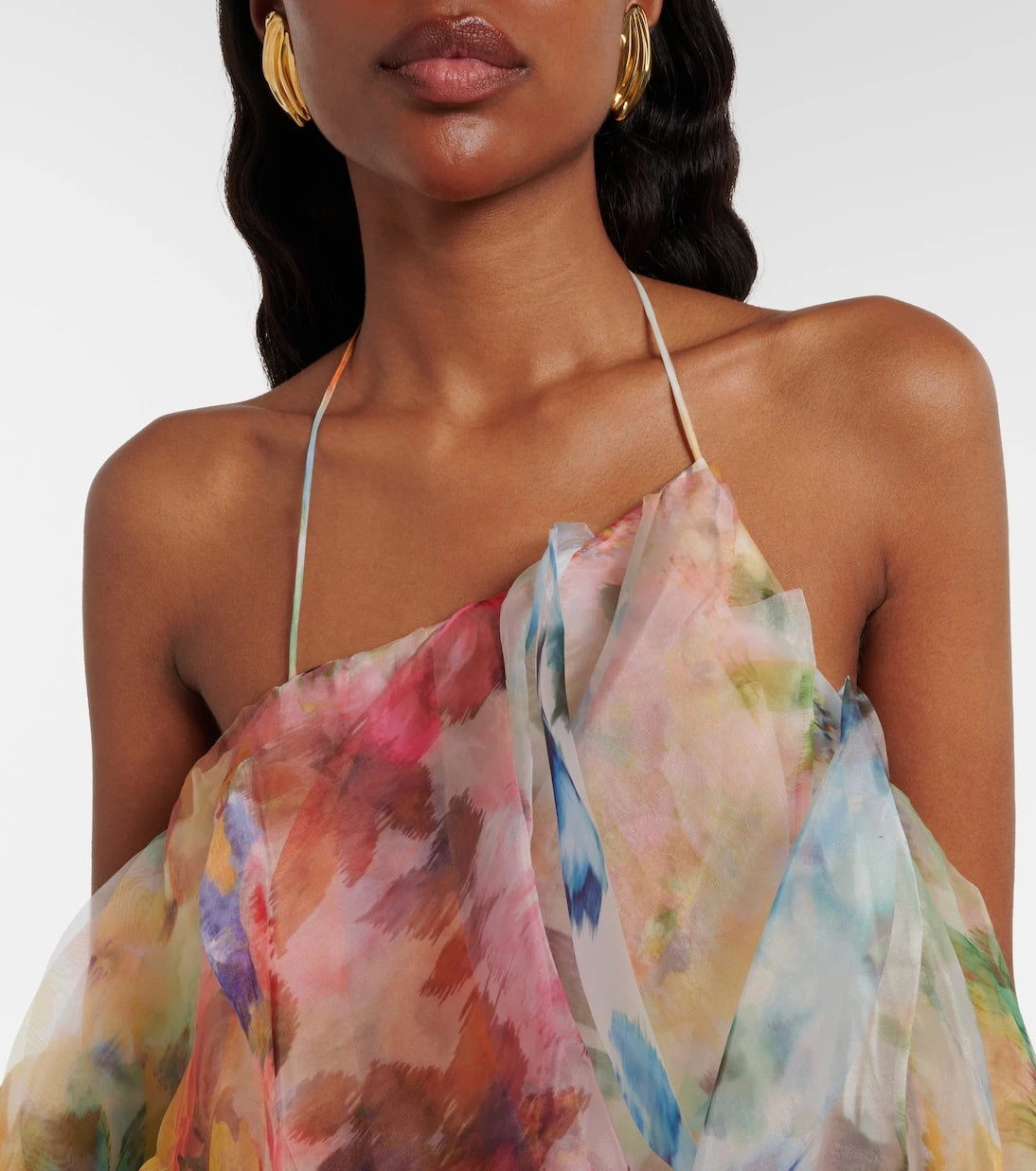 Zimmermann - Luna floral ruffled midi dress