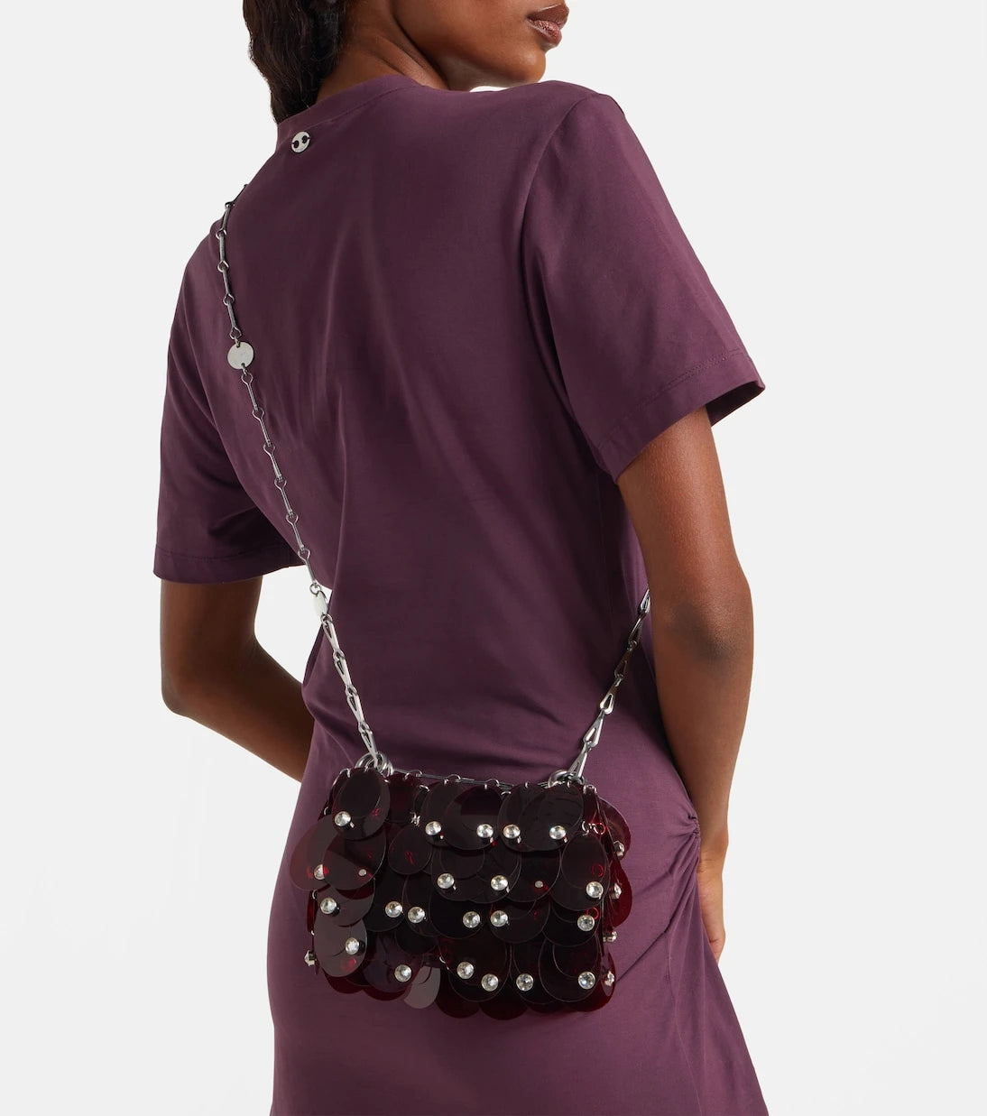 Rabanne - Sparkle Nano embellished shoulder bag