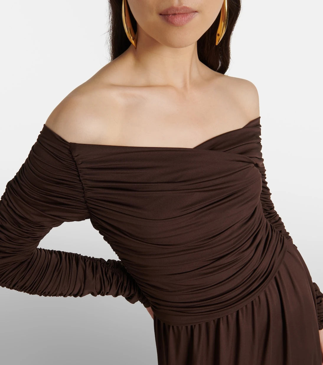 Altuzarra - Charlotte off-shoulder jersey maxi dress