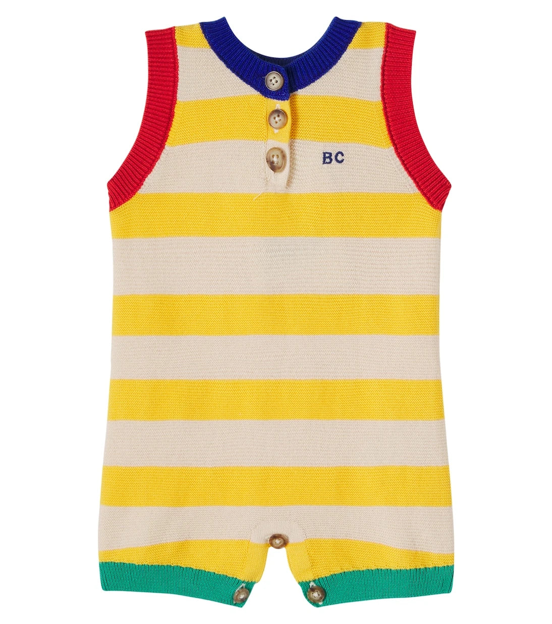 Bobo Choses - Baby BC striped cotton playsuit