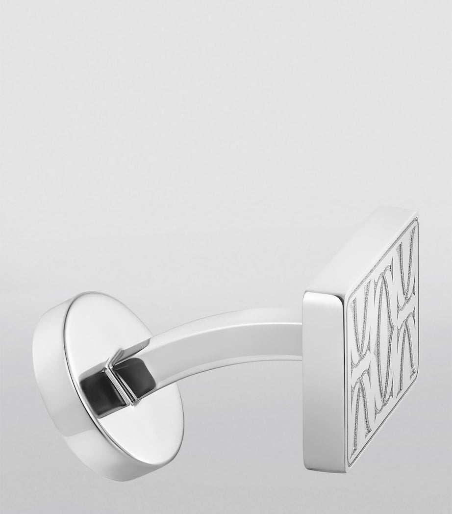 Cartier Sterling Silver Double C Cufflinks