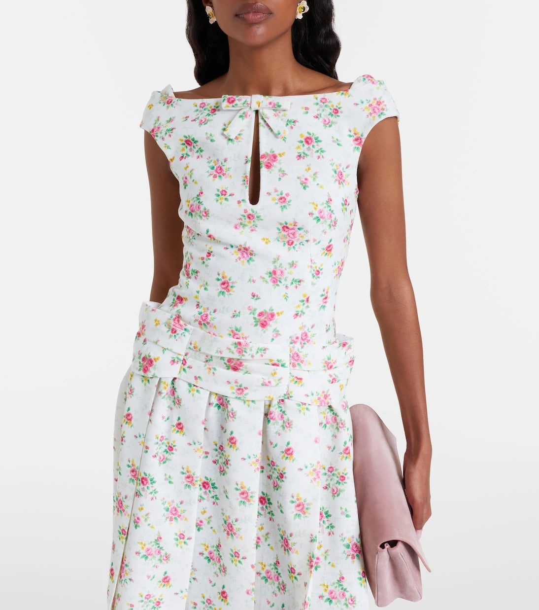 Shushu/Tong - Bow-detail floral top