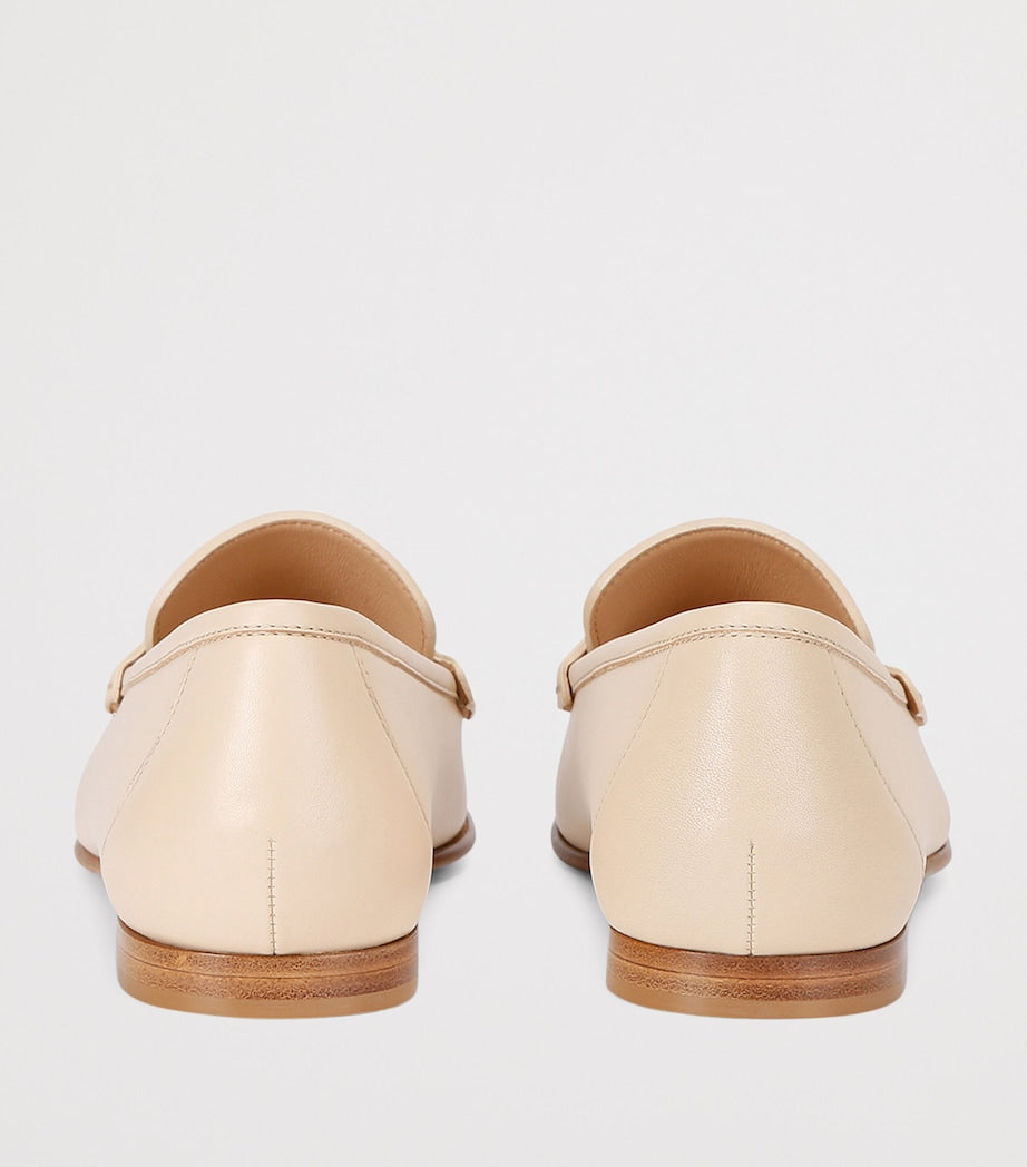 Beige Calfskin Loafers