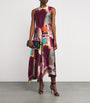 Silk Printed Lette Midi Dress