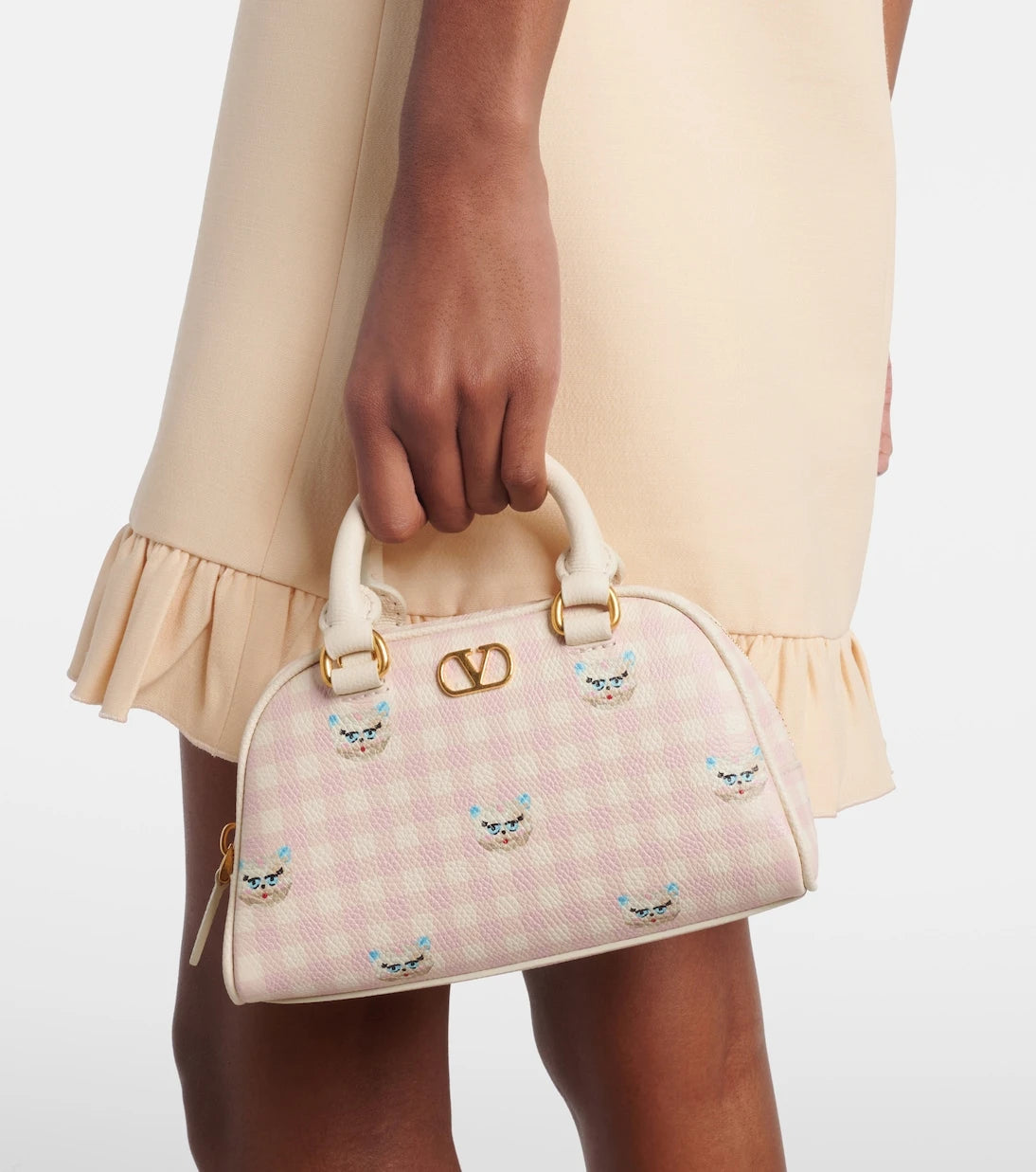 Valentino Garavani - Gingham leather tote bag