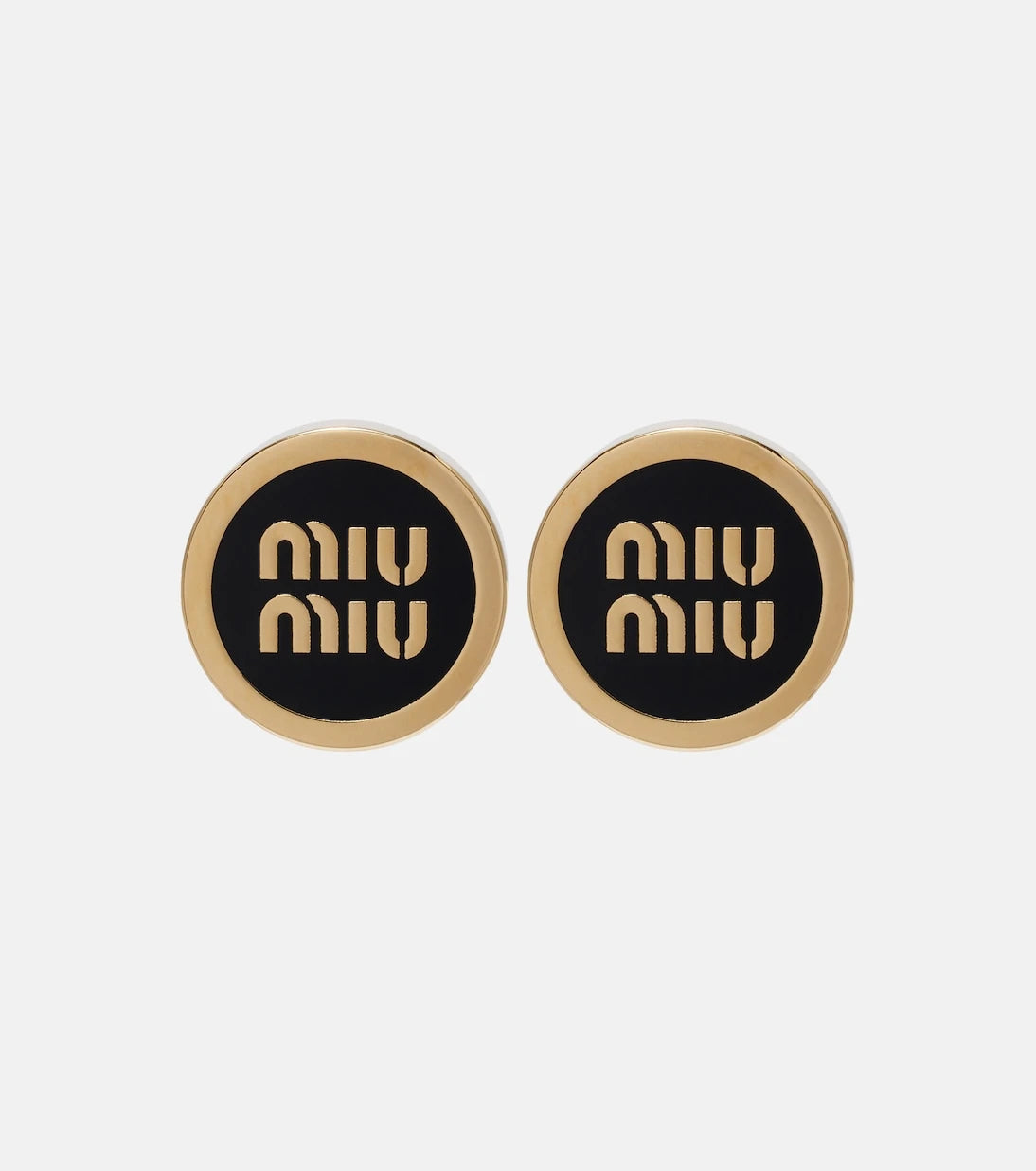 Miu Miu - Logolu Çivi Küpeler