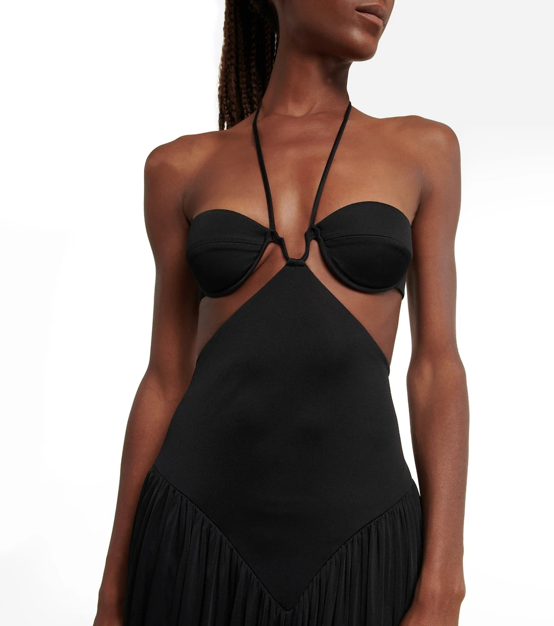 Stella McCartney - Cutout halterneck midi dress
