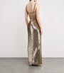 Jenny Packham Gold Embellished Only You Maxi Dress