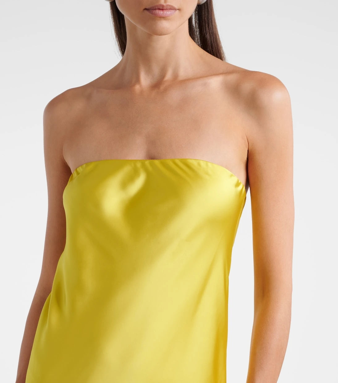 Norma Kamali - Bias off-shoulder satin gown