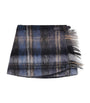 LOEWE Blue Mohair-Wool Buckled Mini Skirt