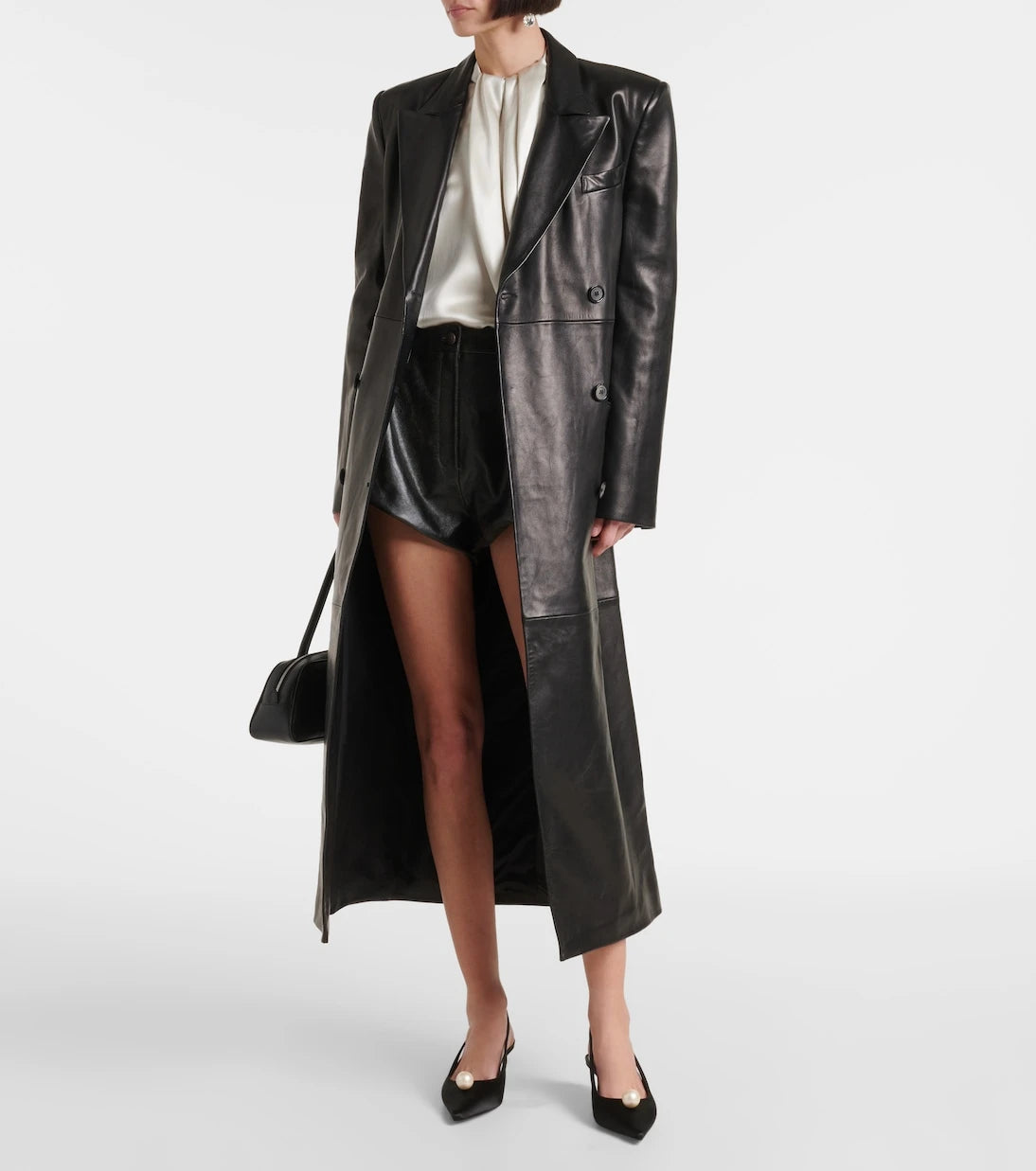Magda Butrym - Double-breasted leather coat