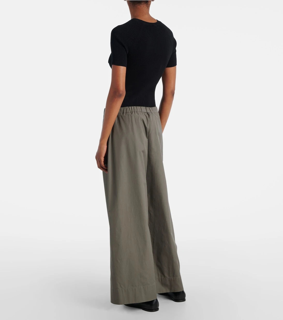 'S Max Mara - Auero cotton wide-leg pants