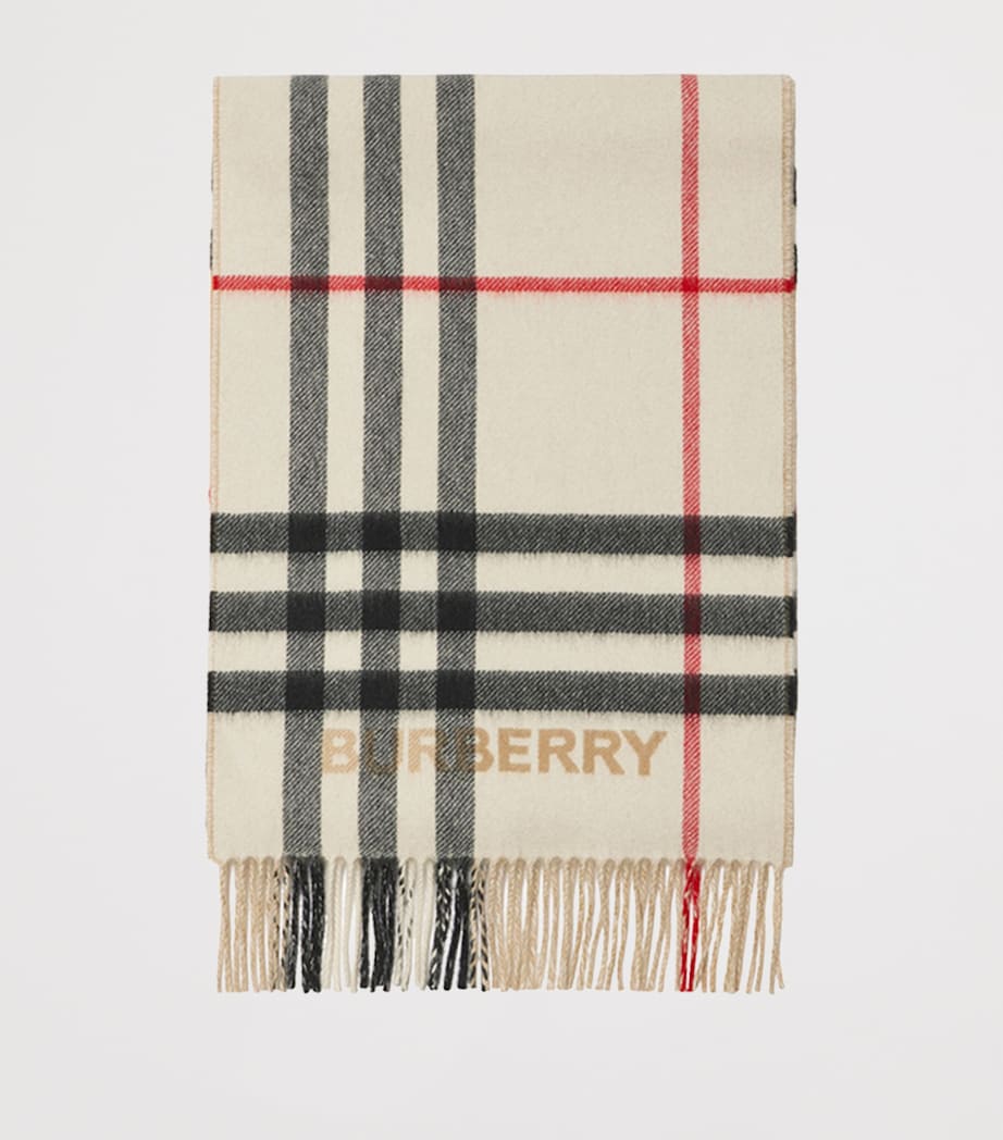 Cashmere Contrast Check Scarf
