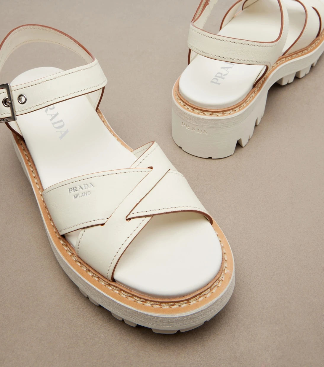 Prada - Leather sandals