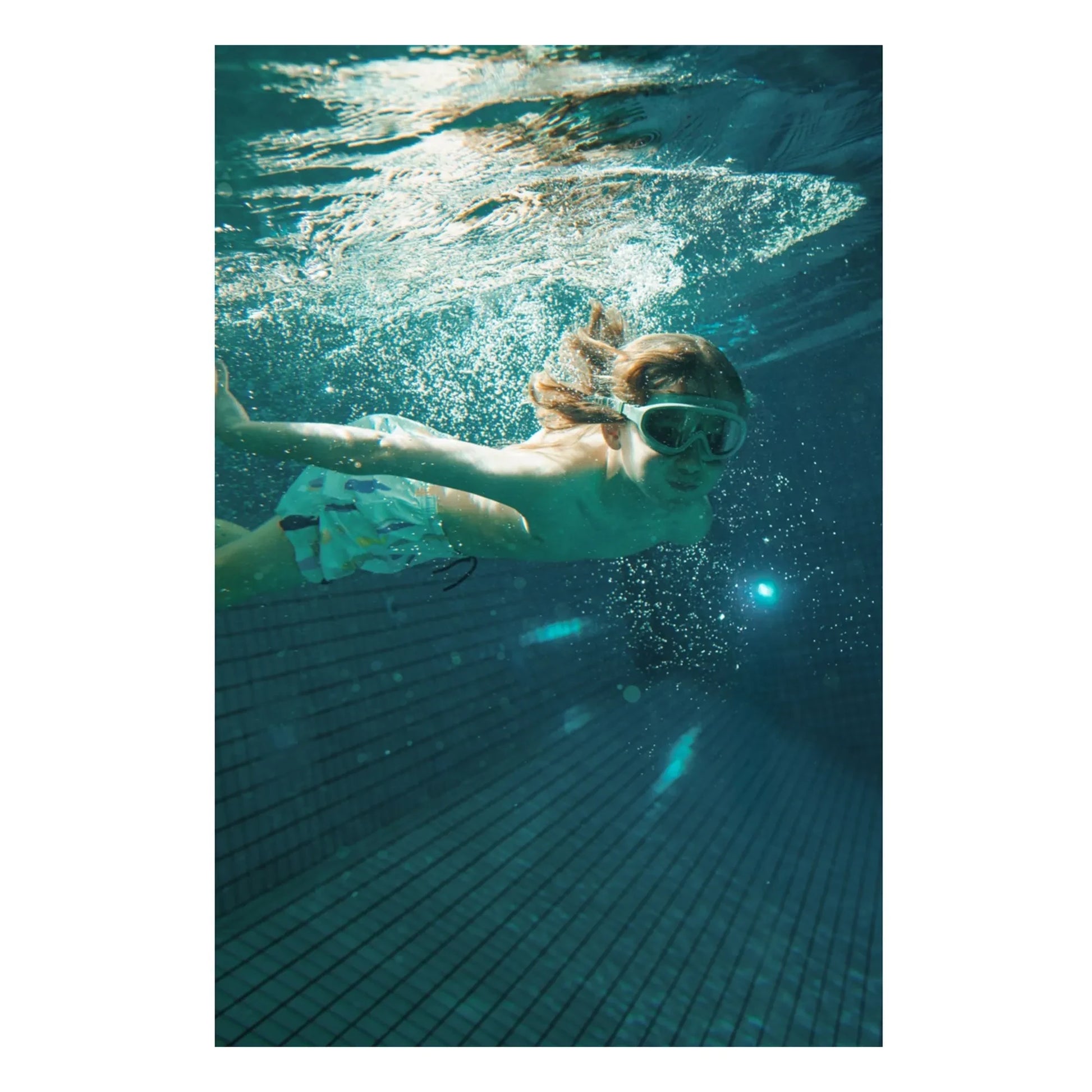 Liewood - Kerem swimming mask | Peppermint/Garden green