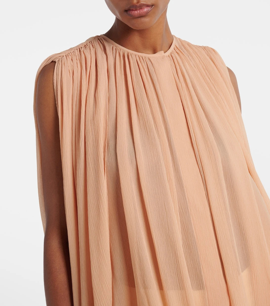Stella McCartney - Draped silk chiffon blouse