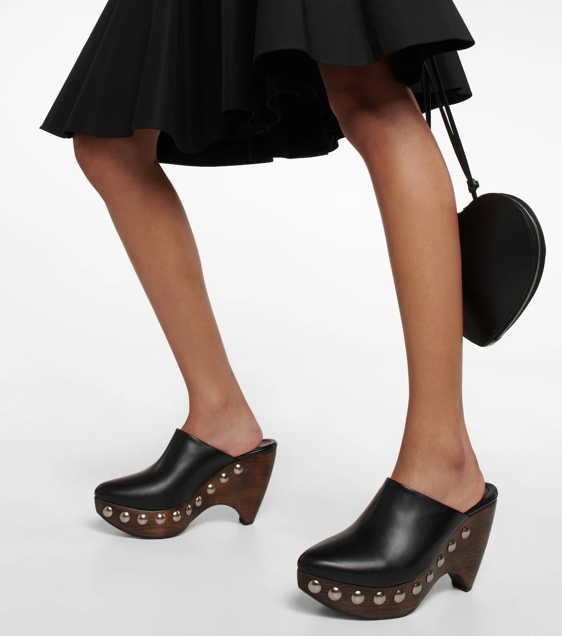 Alaïa - Le Sabot leather and wood pumps