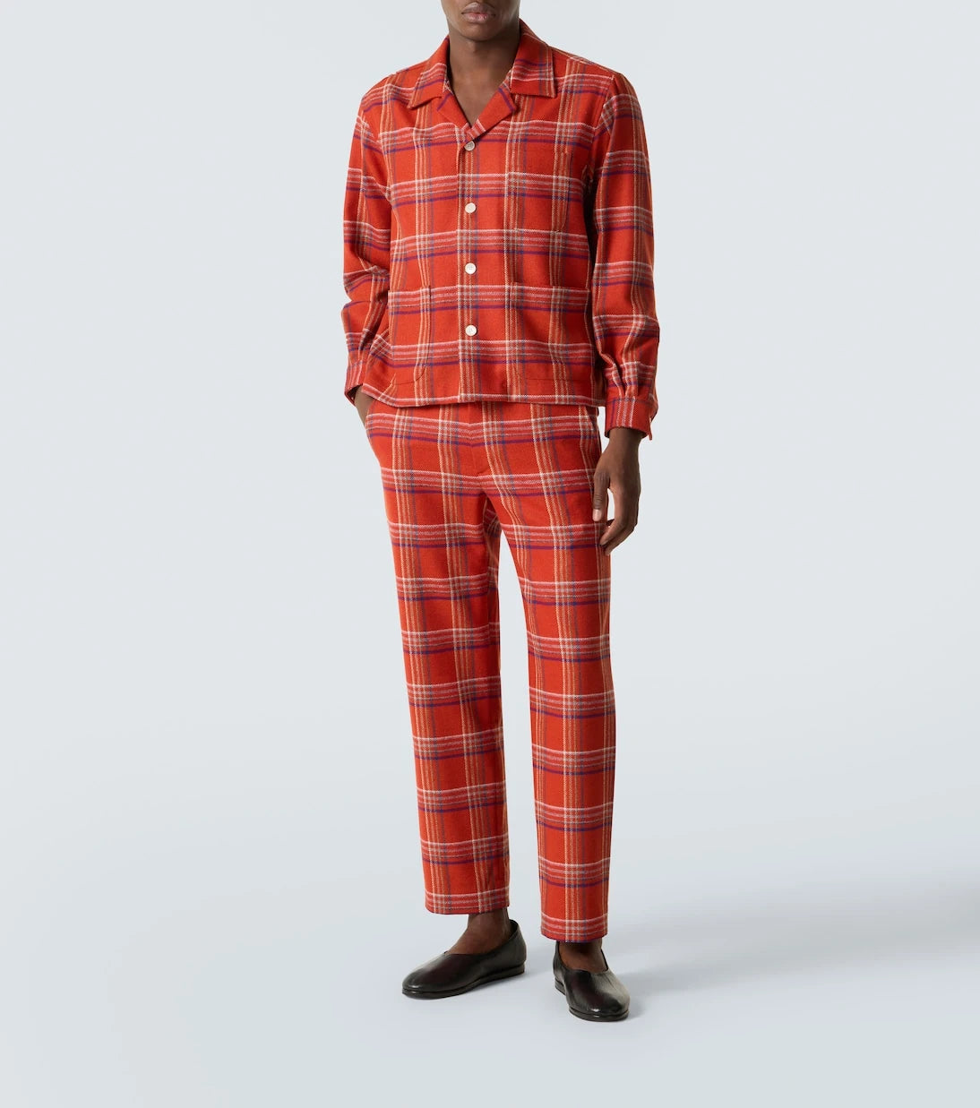 Bode - Gable plaid wool flannel overshirt
