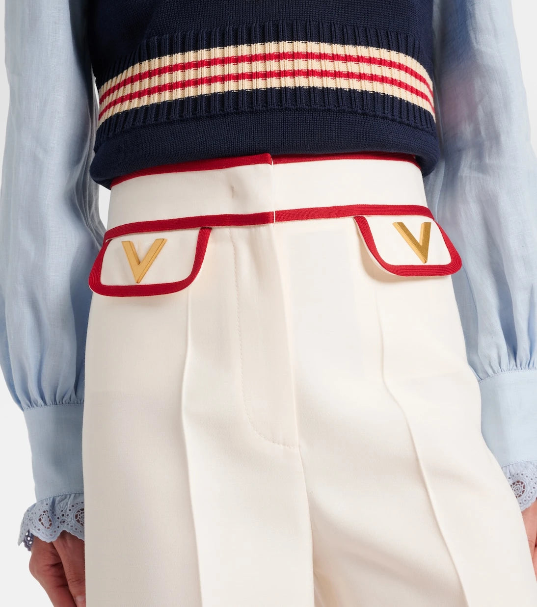 Valentino - Crêpe Couture wide-leg pants