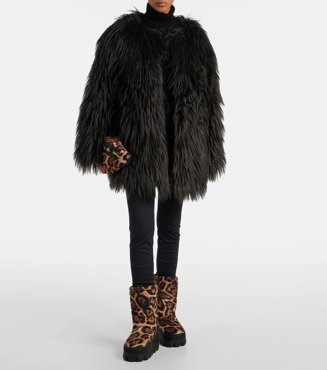 Goldbergh - Snowy leopard-print snow boots