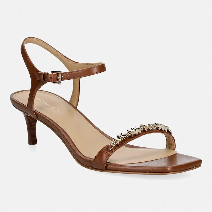 Кожени сандали MICHAEL Michael Kors Dina Kitten Sandal