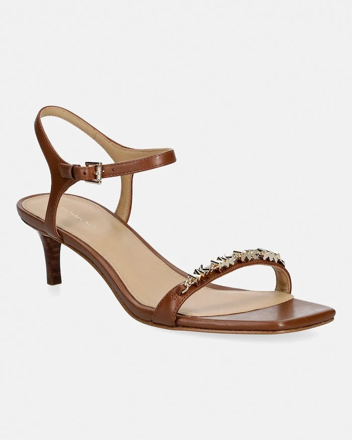 MICHAEL Michael Kors Dina Kitten Sandal Deri Sandalet