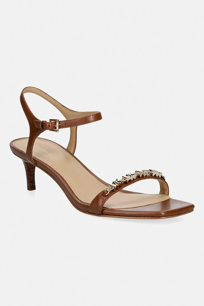 Кожени сандали MICHAEL Michael Kors Dina Kitten Sandal
