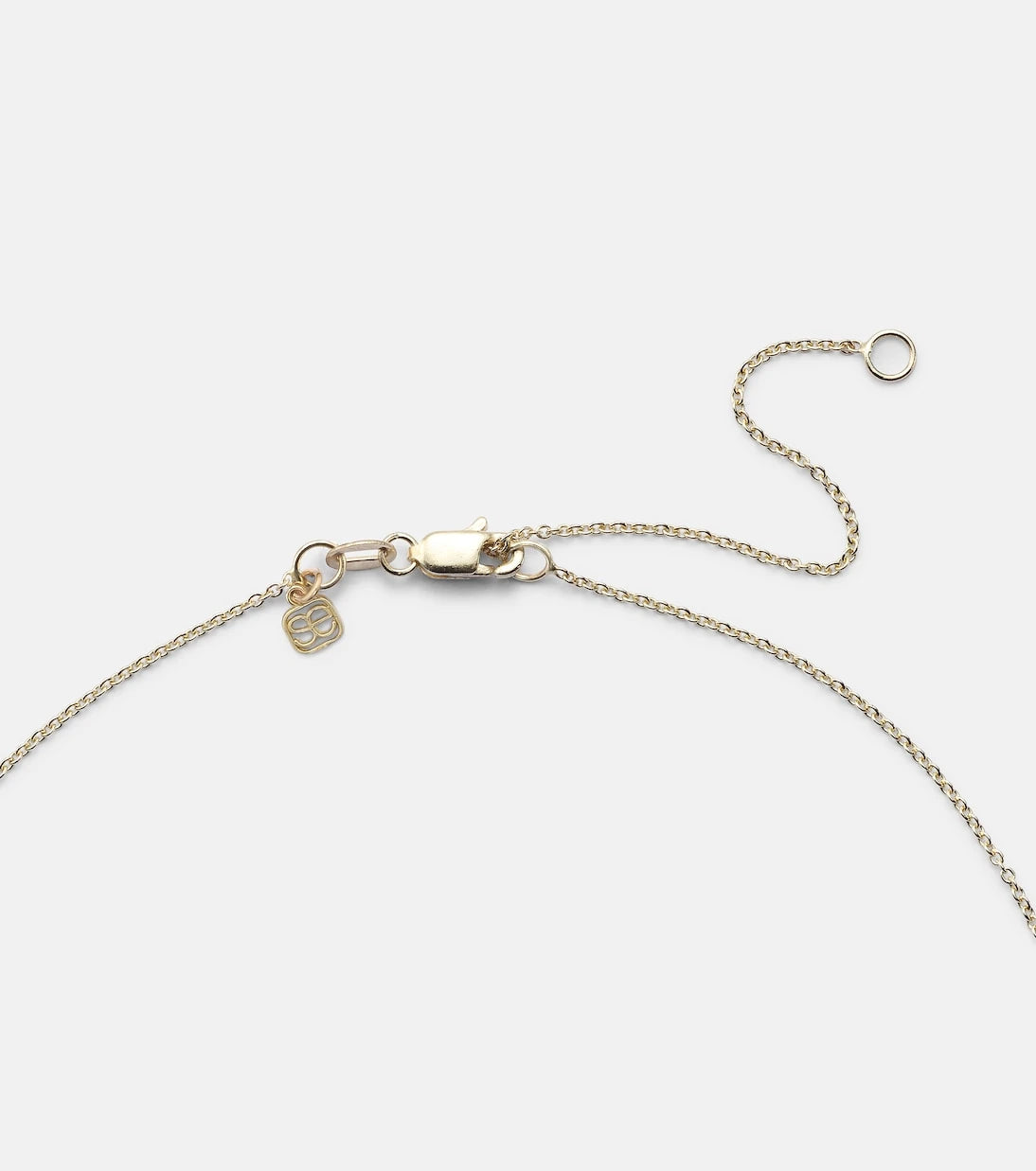 Sydney Evan - Elephant Tail 14kt gold necklace with diamonds