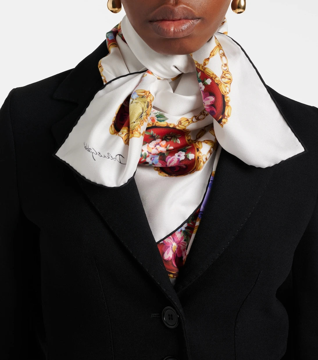 Dolce&Gabbana - DG silk scarf