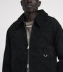 Represent Black Faux Shearling Bomber Jacket
