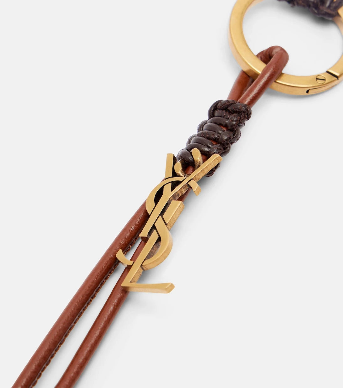 Saint Laurent - Cassandre leather keyring