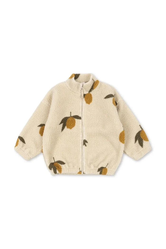 Konges Sløjd Çocuk Polar JODY TEDDY JACKET GRS