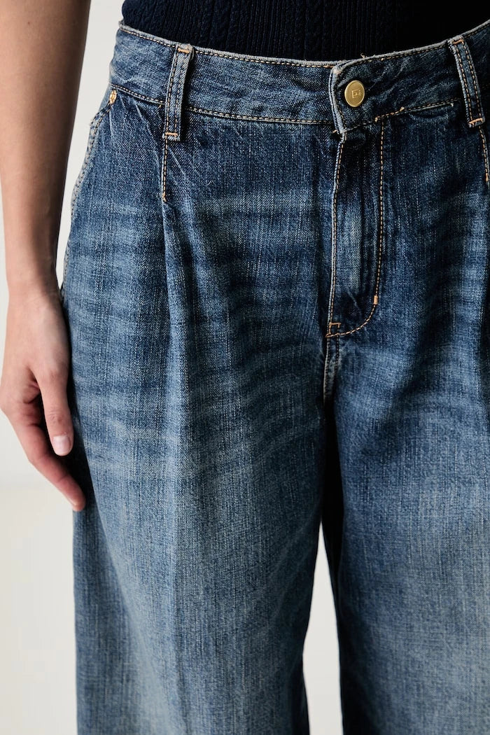 Tommy Hilfiger wide leg kadın jean pantolon