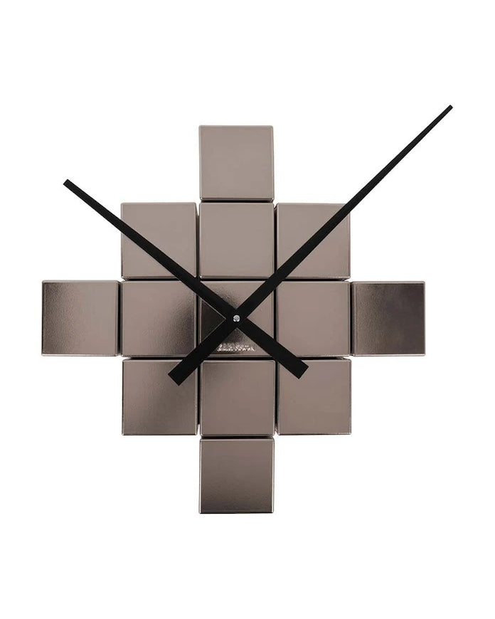 Стенен часовник Karlsson DIY Cubic Metallic